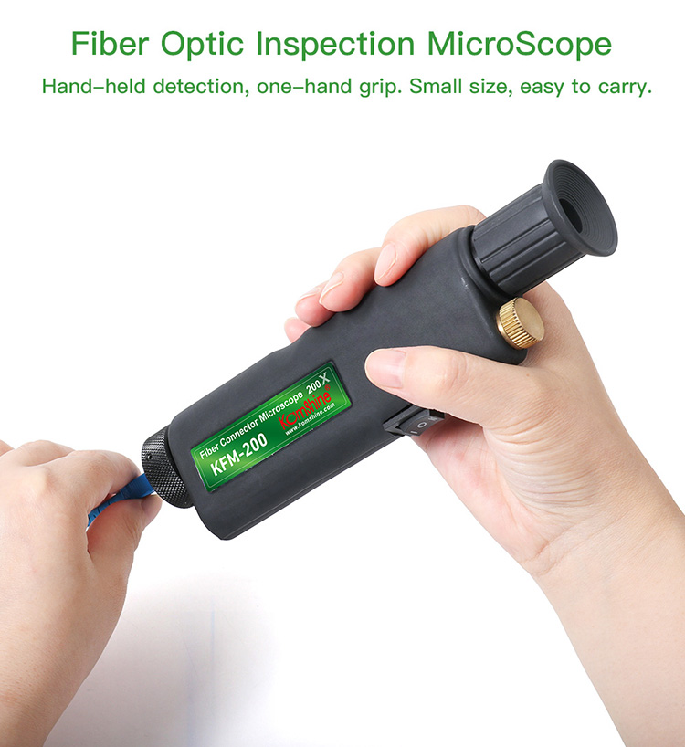 fiber optic video microscope