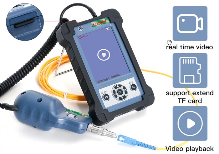 Intelligent portable optical fiber connector inspection scheme