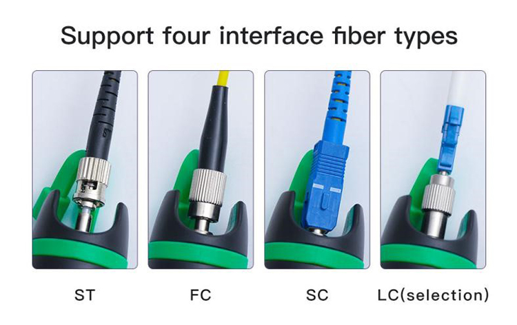 2.5mm universal connector，support SC、FC、ST、LC（optional）connector