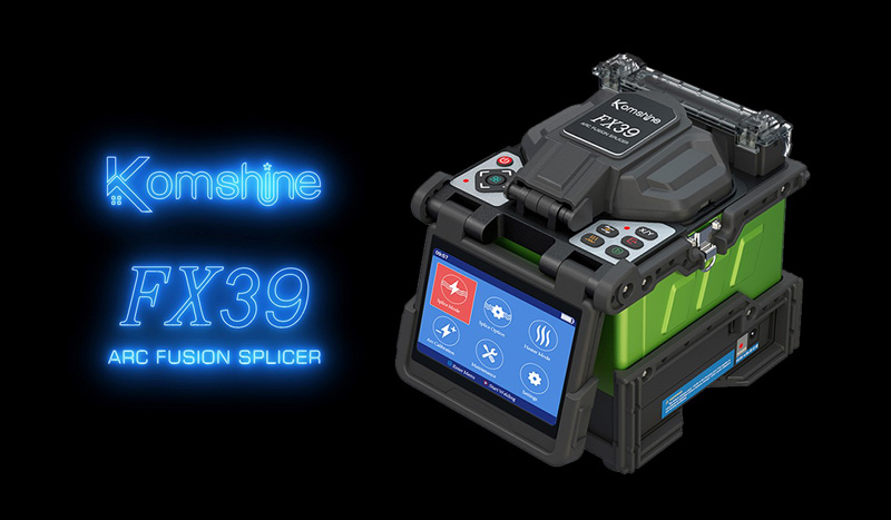 Komshine FX39 6 Motors Fusion Splicer 6S Empalme 16S Calefacción Máquina de  soldadura óptica + TFL-Q VFL fusionadora fibra óptica soudeuse Fibra